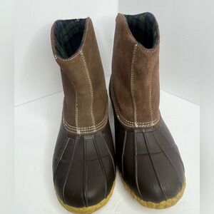 Red Head Brown and Black Duck Boots